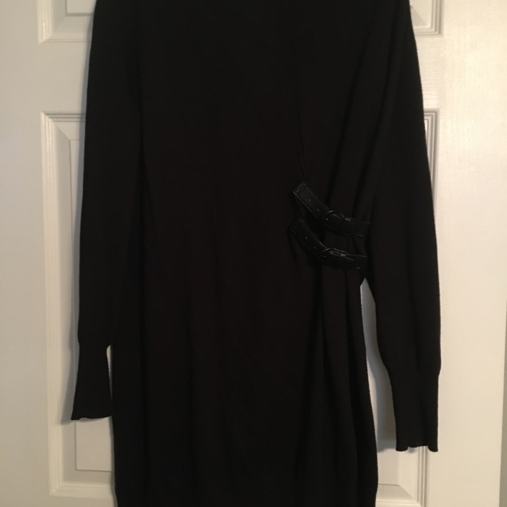 Black sweater dress